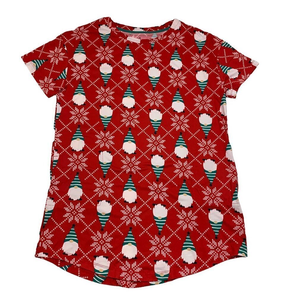Secret Treasures Holiday/Christmas Gnome Sleep Shirt/Nightgown Women's Size S/M